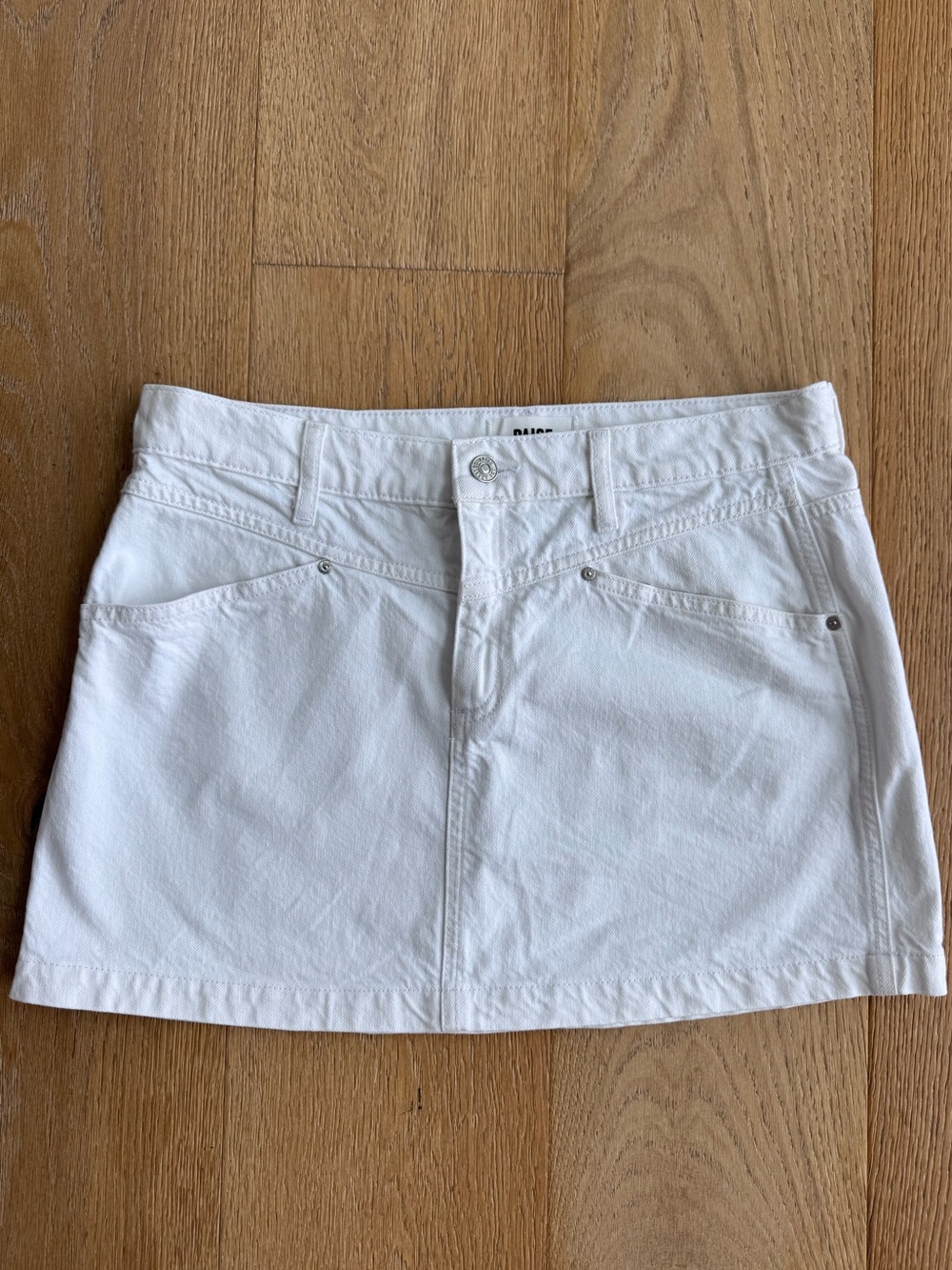 [Gently Worn] PAIGE White Denim Skirt